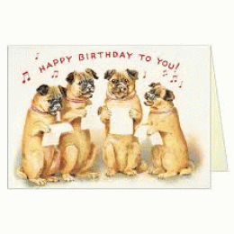 GREETING CARD HAPPY BIRTHDAY DOGS 4