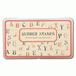 RUBBER STAMPS ALPHABET