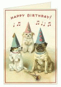 GREETING CARD HAPPY BIRTHDAY DOGS 3