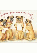 GREETING CARD HAPPY BIRTHDAY DOGS 4