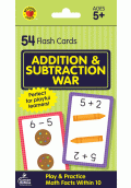 ADDITION AND SUBTRACTION FLASH CARDS WAR