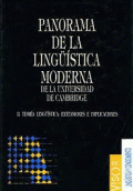 PANORAMA DE LA LINGÜÍSTICA MODERNA DE LA UNIVERSIDAD DE CAMBRIDGE - II