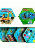 CAMIONES Y EXCAVADORAS (CAJA HEXAGONAL)