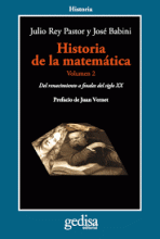 HISTORIA DE LA MATEMATICA VOLUMEN 2