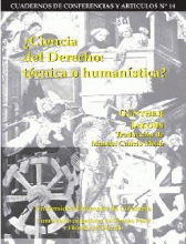 LIBRO DE IMPRESIÓN BAJO DEMANDA - ¿CIENCIA DEL DERECHO: TÉCNICA O HUMANÍSTICA?