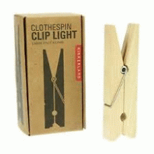 LAMPARA P/LEER PINZA DE MADERA