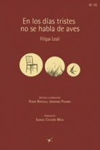 EN LOS DIAS TRISTES NO SE HABLA DE AVES