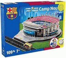 CAMP NOU BARCELONA ESTADIO 3D REPLICA 109 PZ
