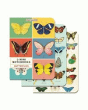 MINI NOTEBOOK SET DE 3 BUTTERFLIES