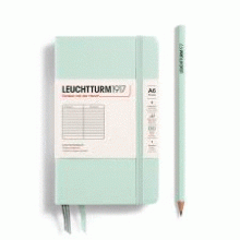 CUADERNO A6 TAPA DURA RAYA VERDE