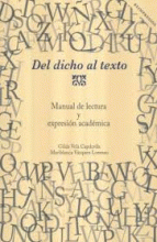 DEL DICHO AL TEXTO
