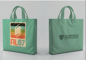 TOTE BAG FIL RETRO AQUA